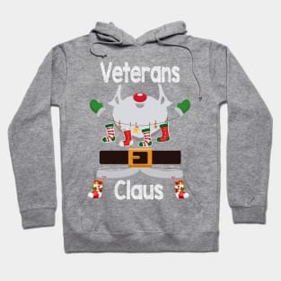 Veterans Claus Santa Christmas Costume Pajama Hoodie